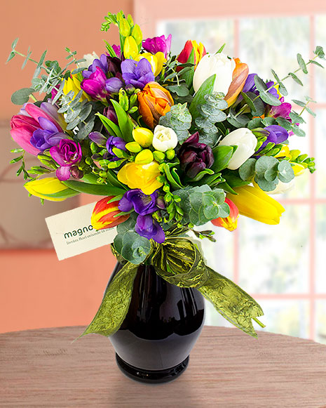 Image of Tulips and Freesias