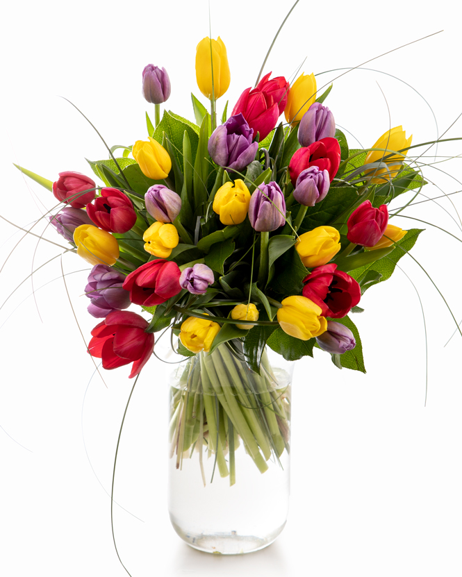 Bouquet of mixed tulips | Magnolia.ro