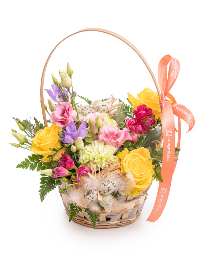„Easter morning” flower basket