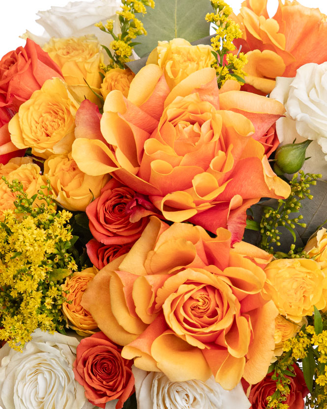 Bouquet with yellow and orange flowers