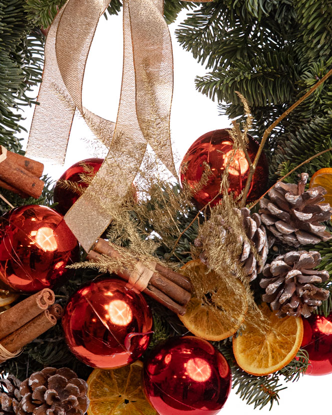 ”Welcome Christmas” door wreath