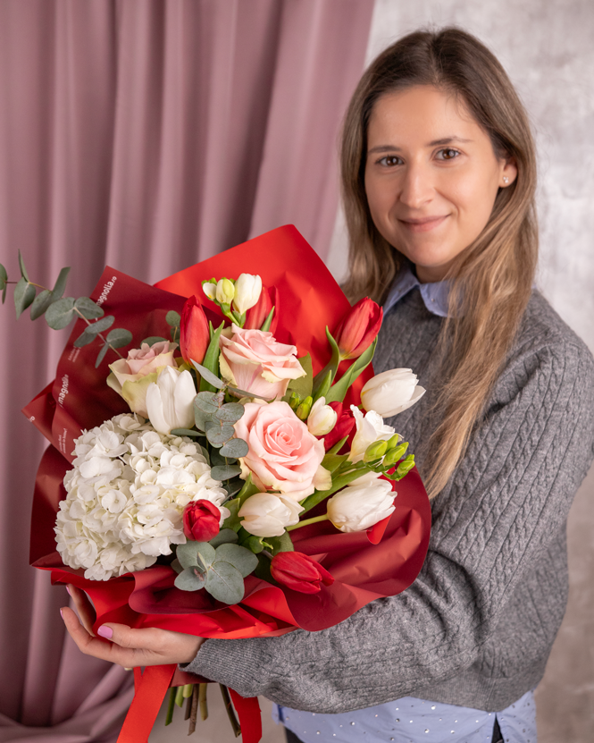 Buchet „Blushing flowers”