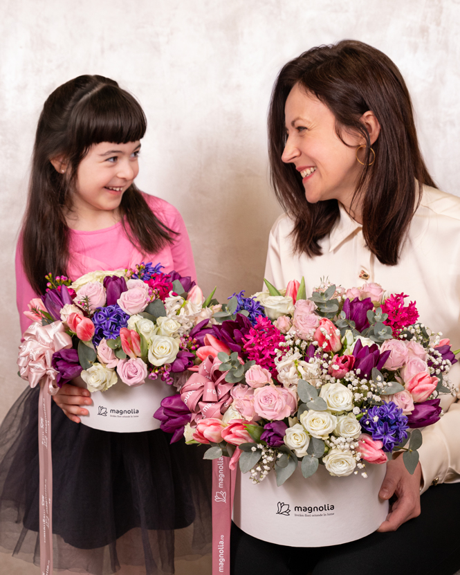 Floral Arrangement Set for Wife and Daughter